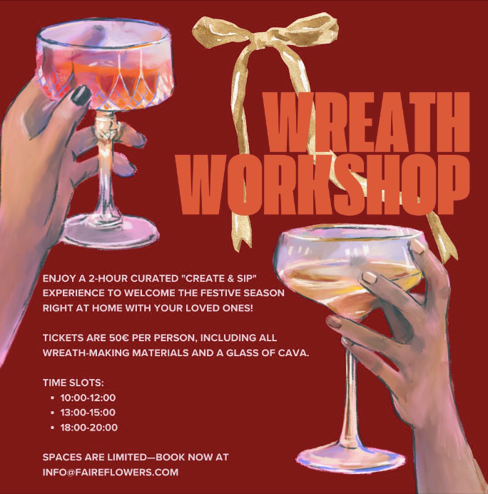 At home: Festive Wreath Making Workshop
